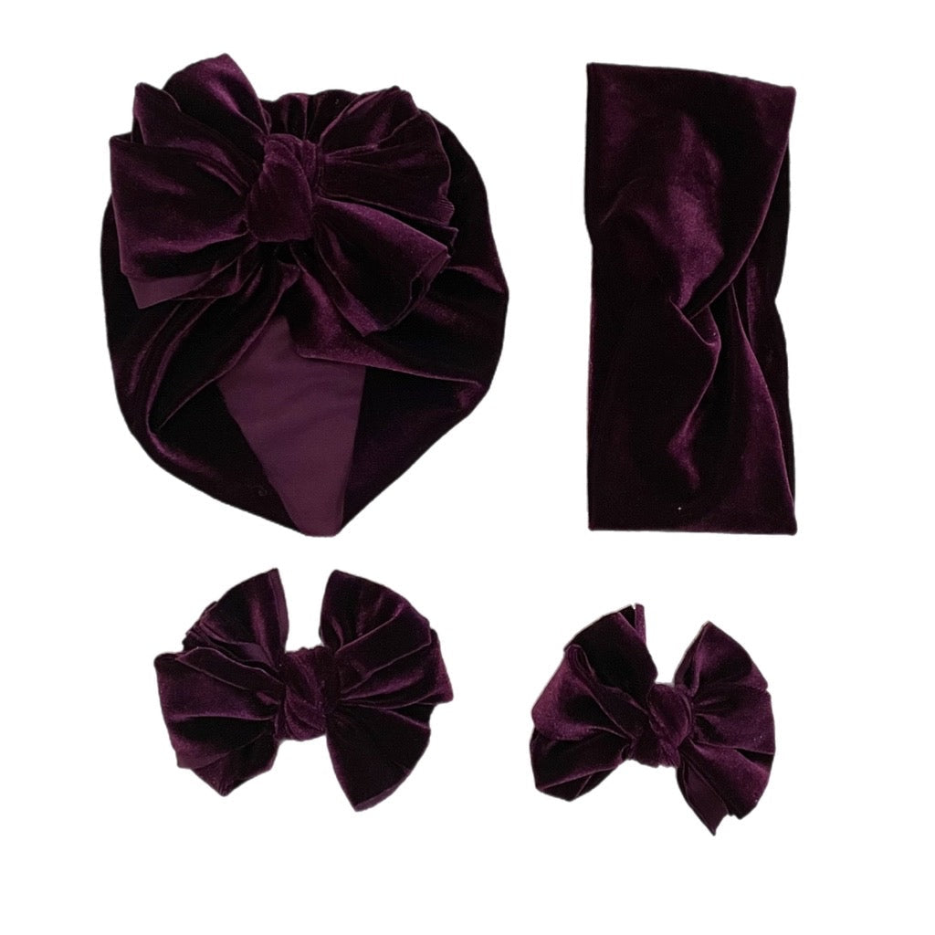 Love Me Always ~ Dark Wine Purple Velvet