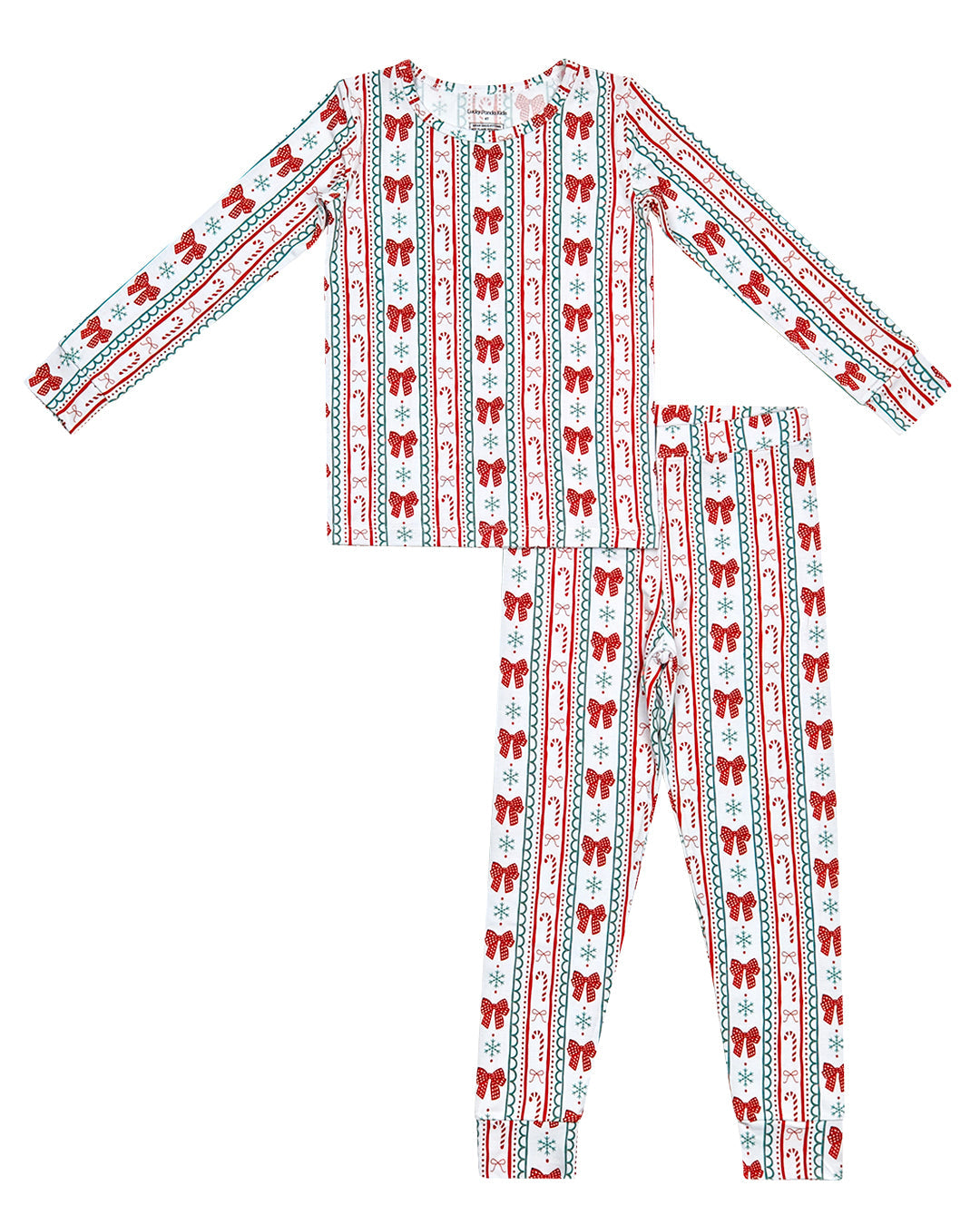 Bamboo Two Piece Set | Retro Candy Cane
