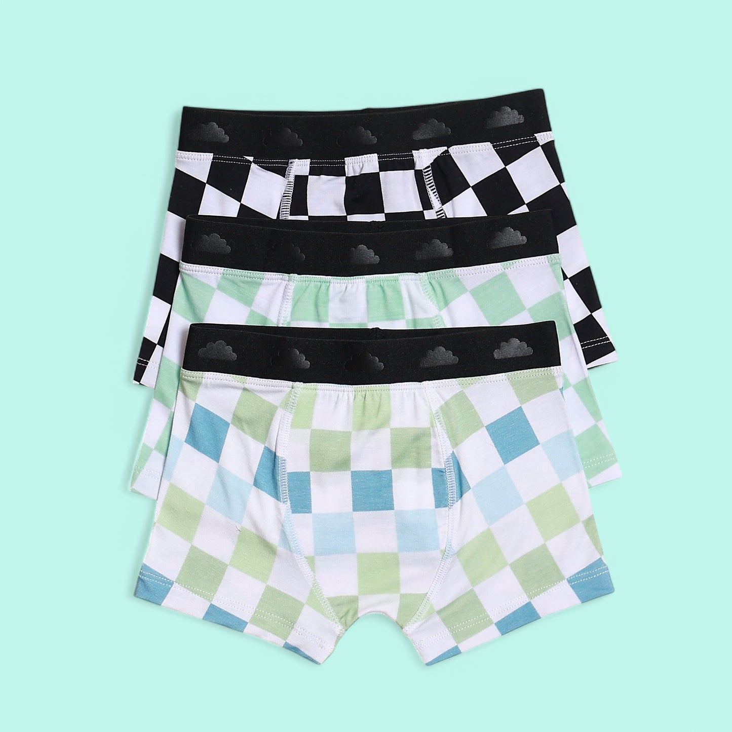 HIGH TIDE CHECKERS DREAM BOY'S BOXER BRIEF SET