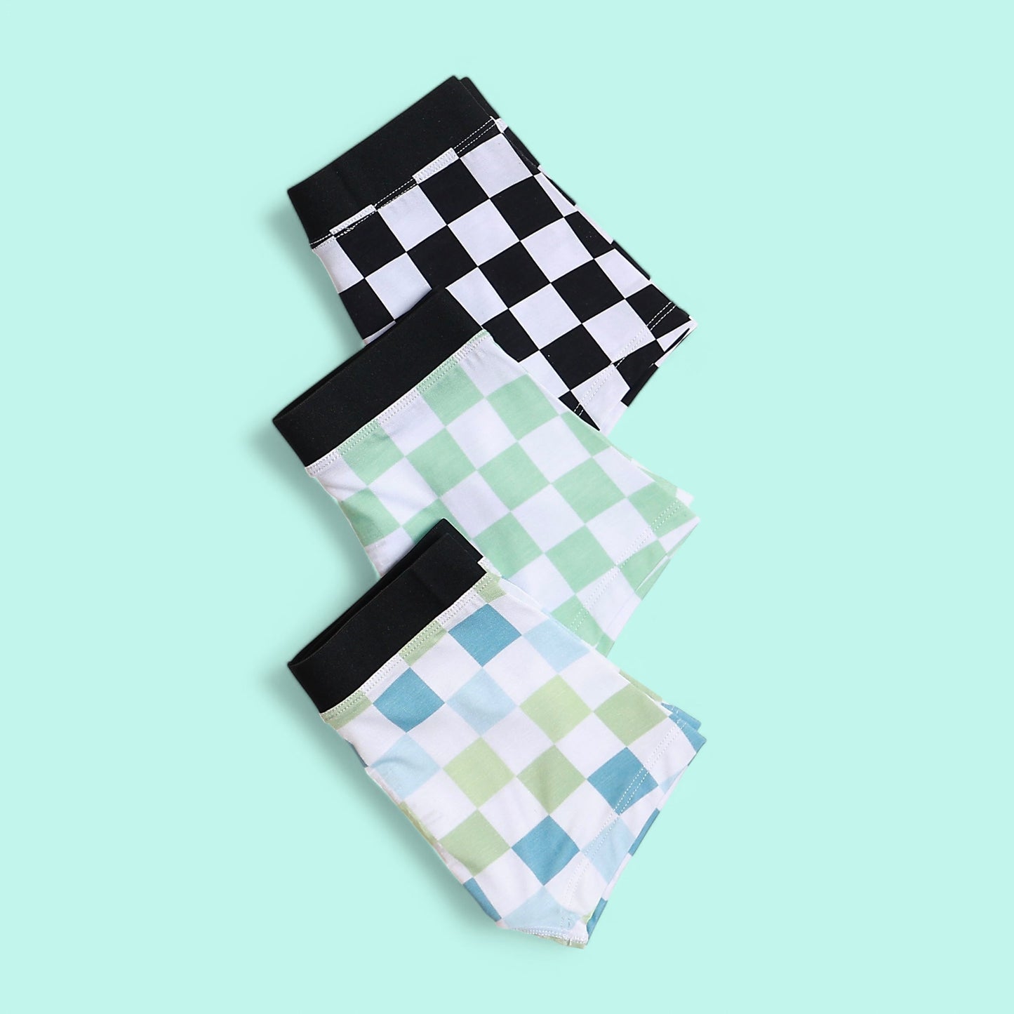 HIGH TIDE CHECKERS DREAM BOY'S BOXER BRIEF SET
