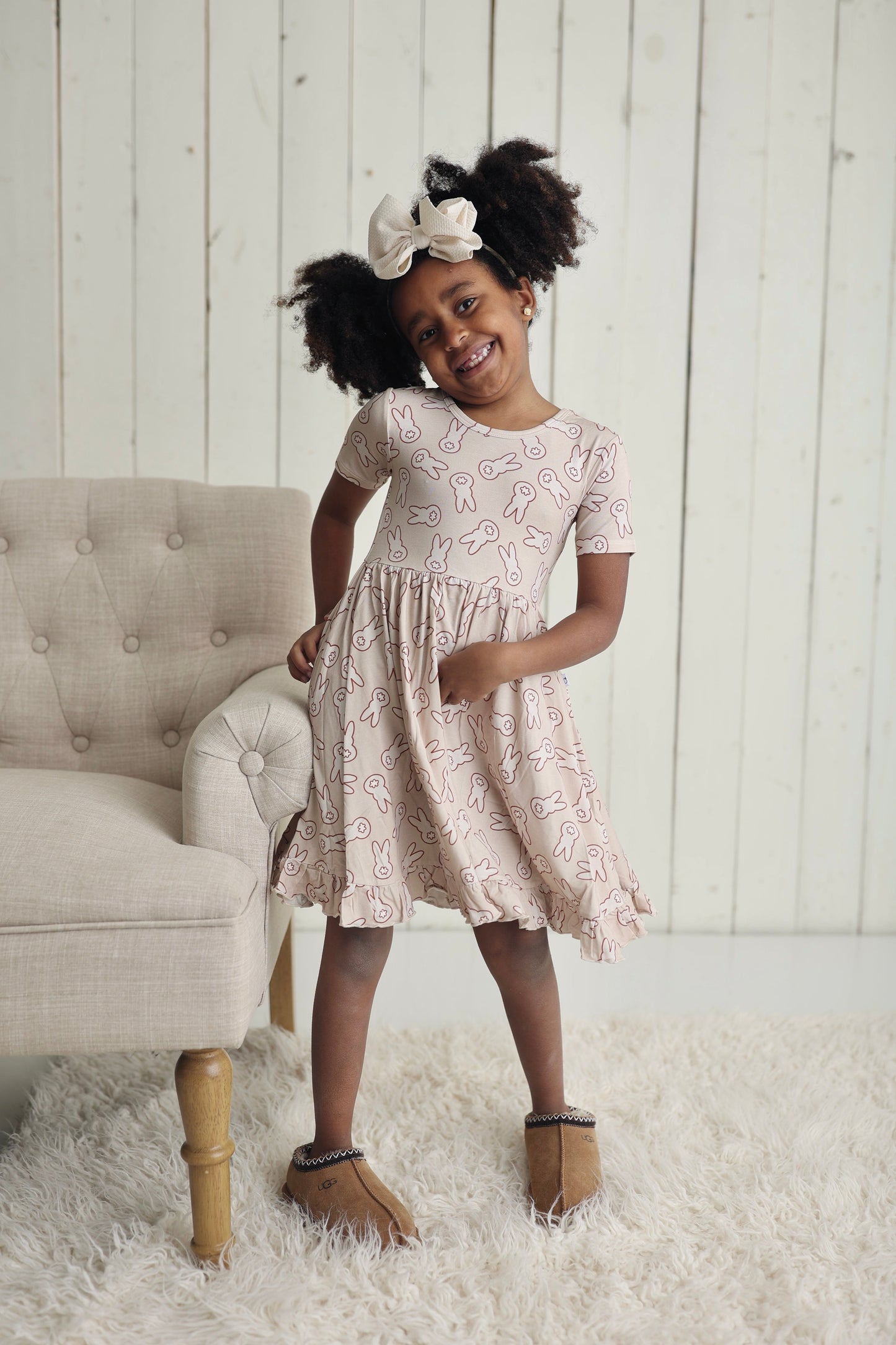 BUNNY TAILS DREAM RUFFLE DRESS