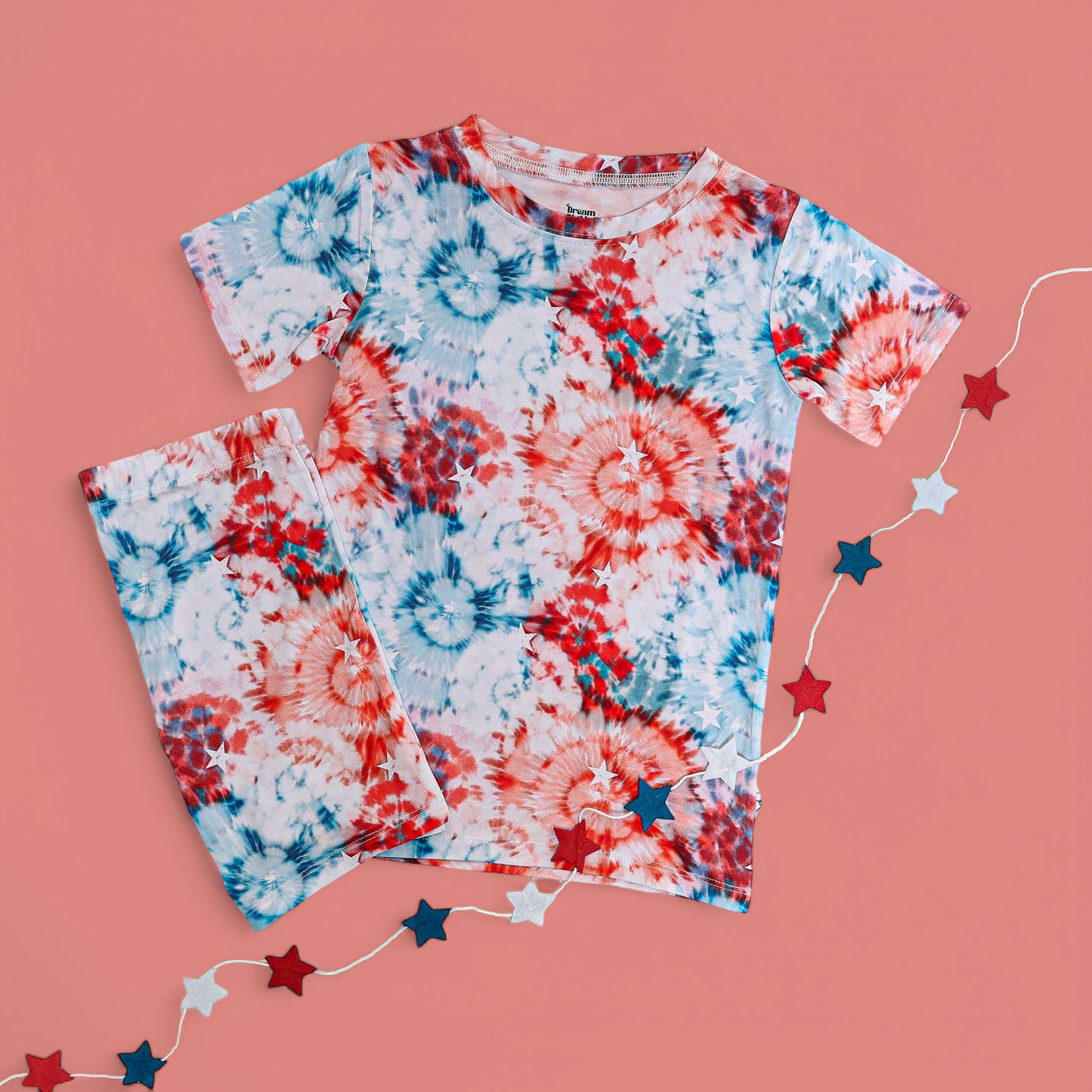 STARRY TIE DYE DREAM SHORT SET