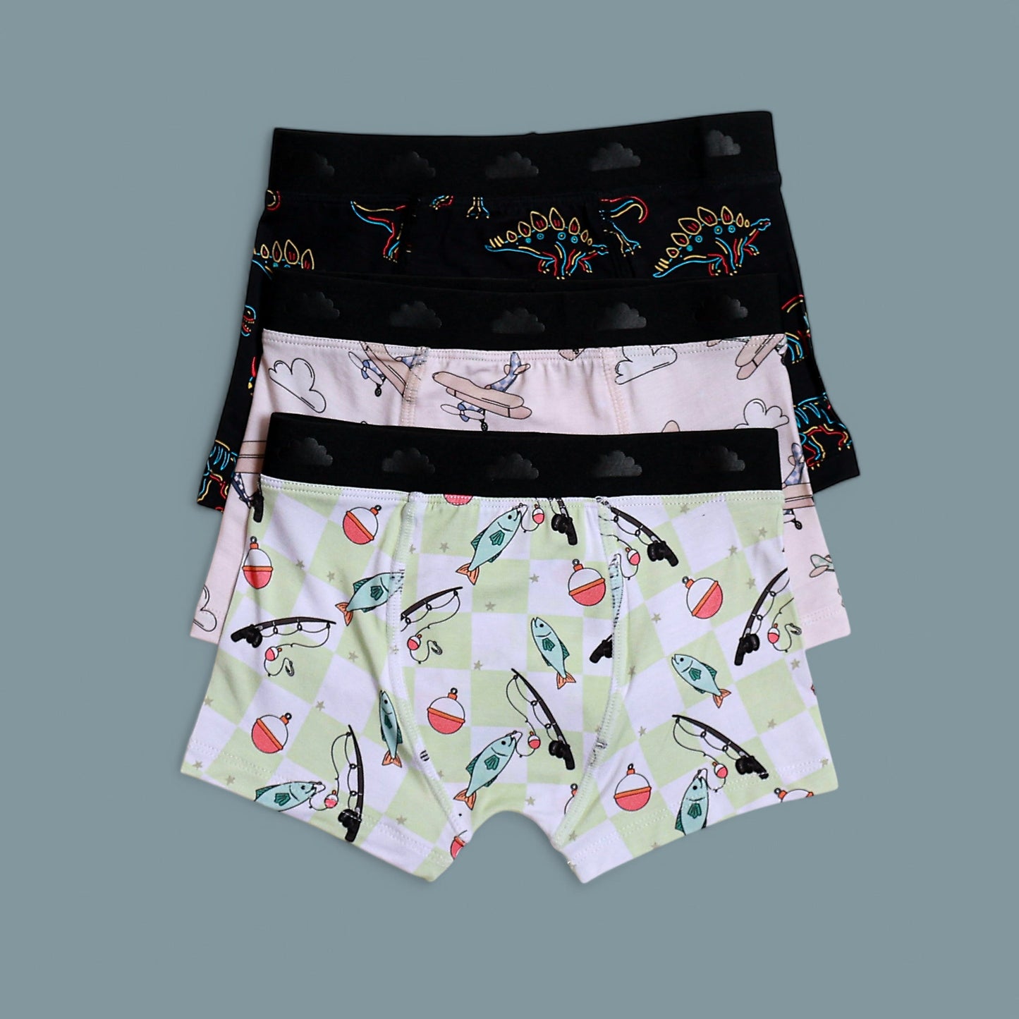 FISHING BUDDY DREAM BOY'S BOXER BRIEF SET
