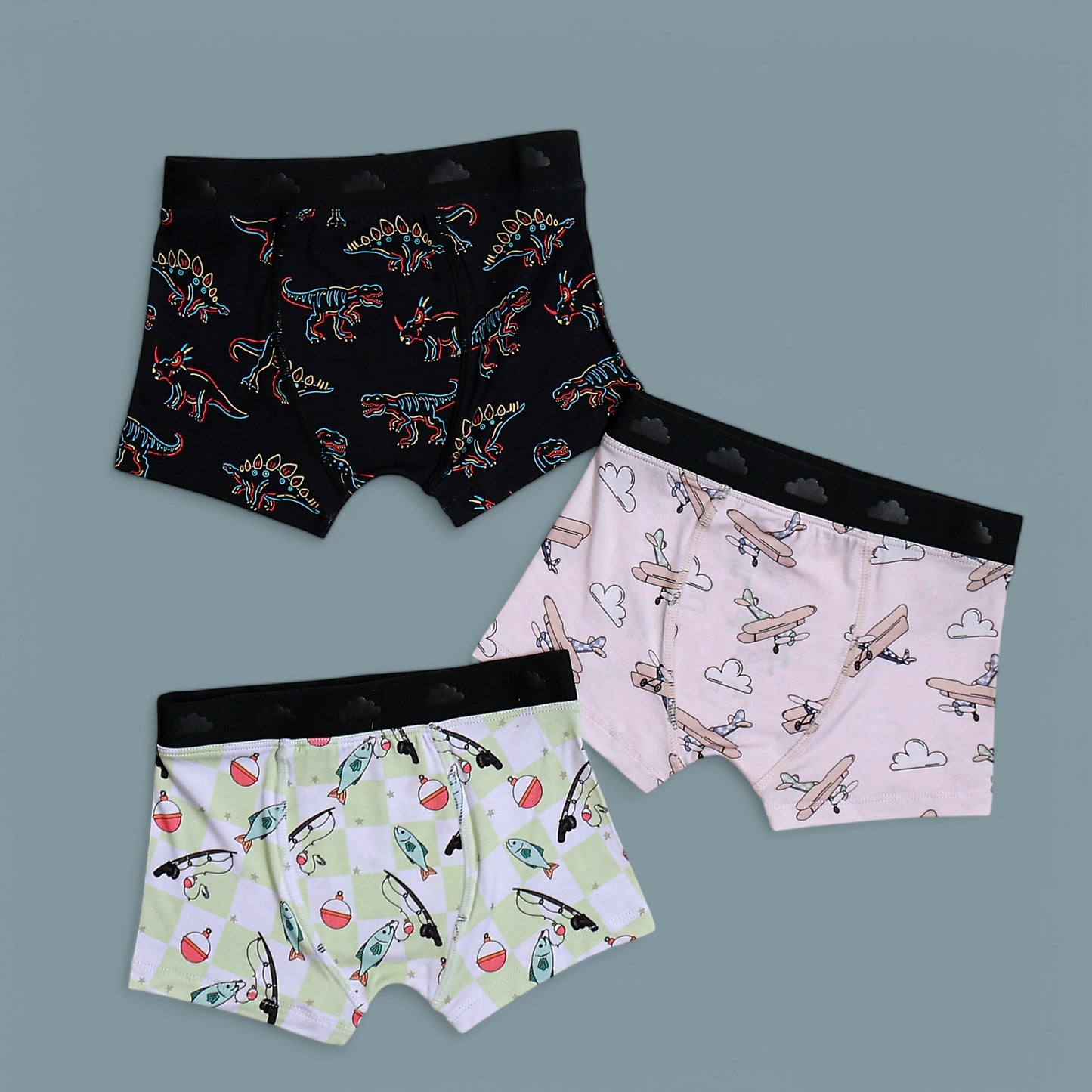 FISHING BUDDY DREAM BOY'S BOXER BRIEF SET
