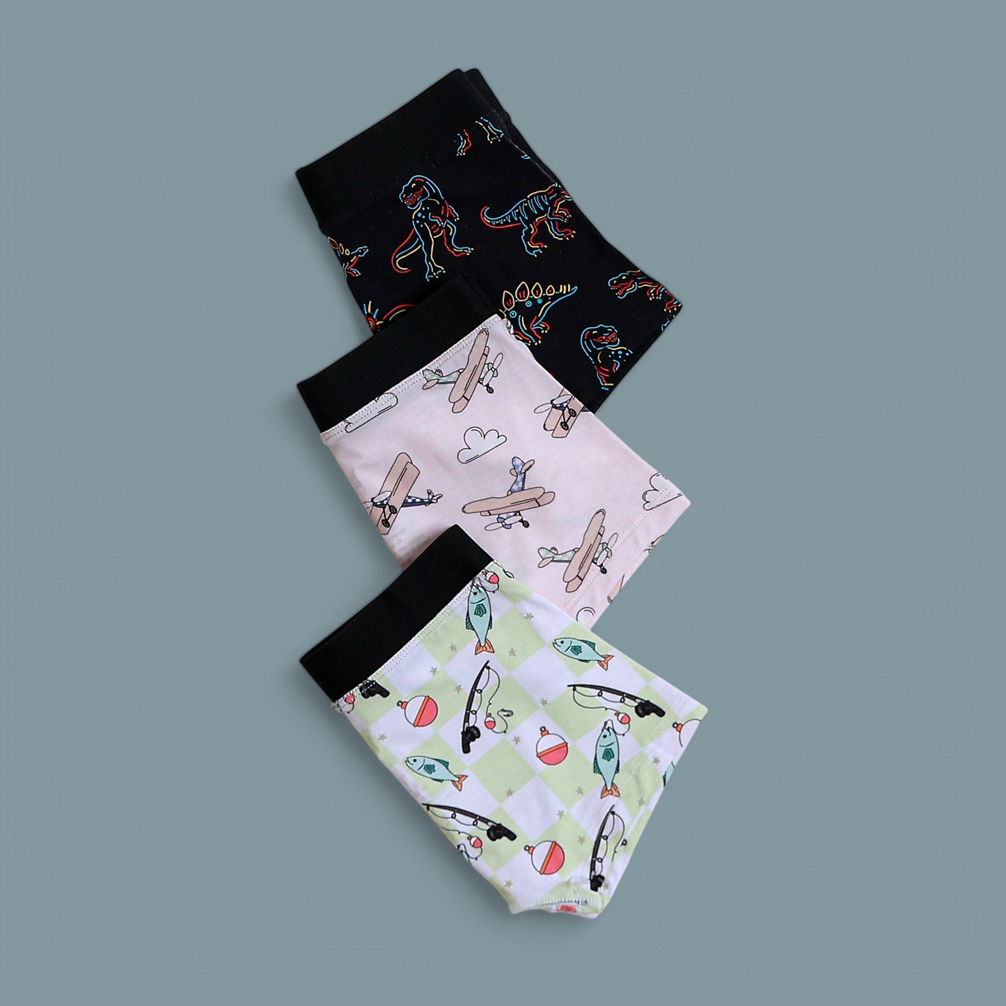 FISHING BUDDY DREAM BOY'S BOXER BRIEF SET