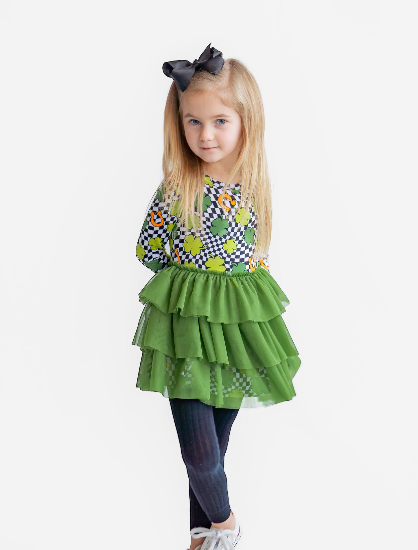 SHAMROCKIN' CHECKS DREAM TUTU DRESS