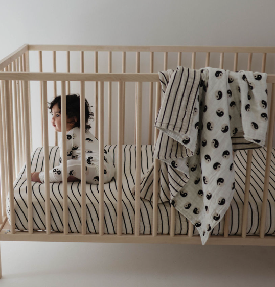 Muslin Quilt | Yin Yang / Stripe