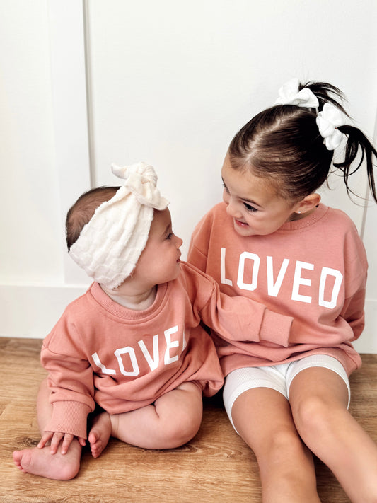 Loved Sweatshirt Romper - more colors