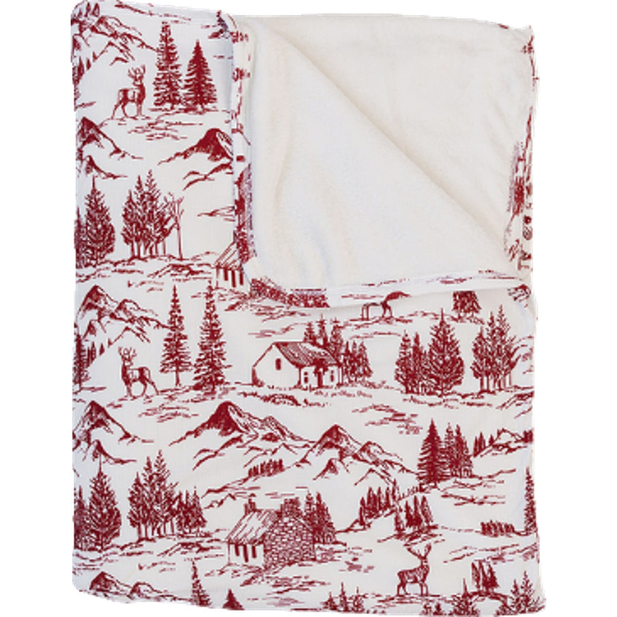 Holiday Toile Bamboo Fleece Quilt