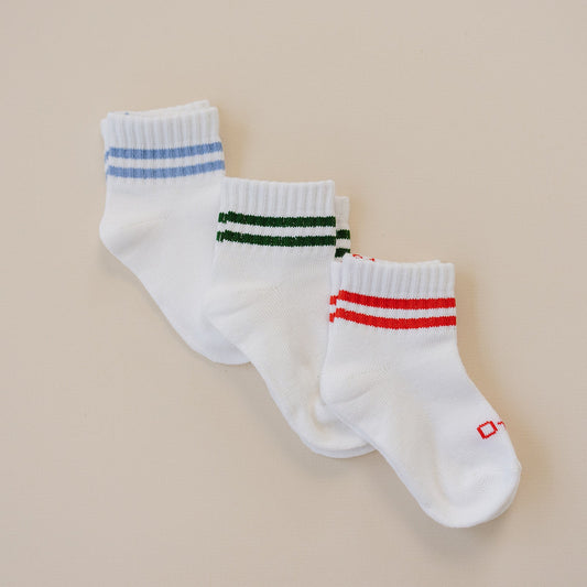 Crew Socks Striped 3 Pack