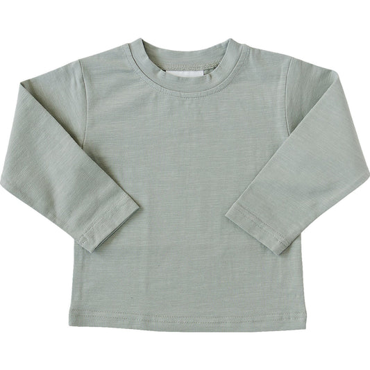 Sage Long Sleeve Cotton Tee
