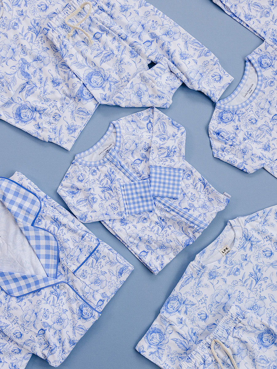 Jogger Set | Blue Flowers
