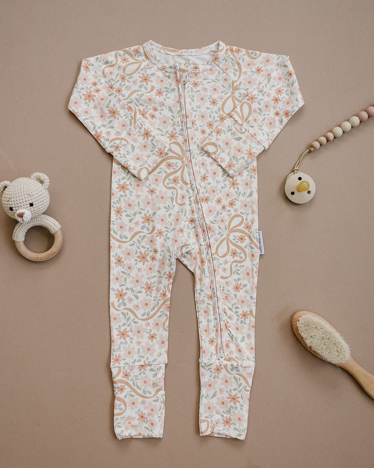 Bamboo Zip Romper | Cozy Daisy