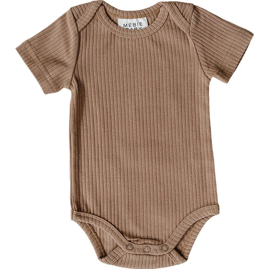 Tan Ribbed Bodysuit