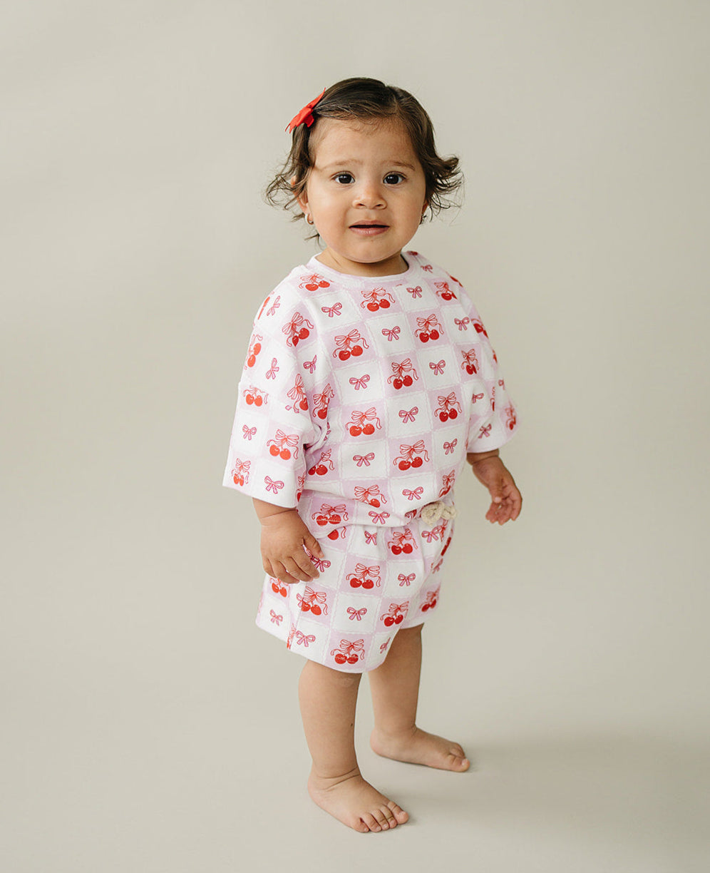 Shorts Set | Checkered Cherry