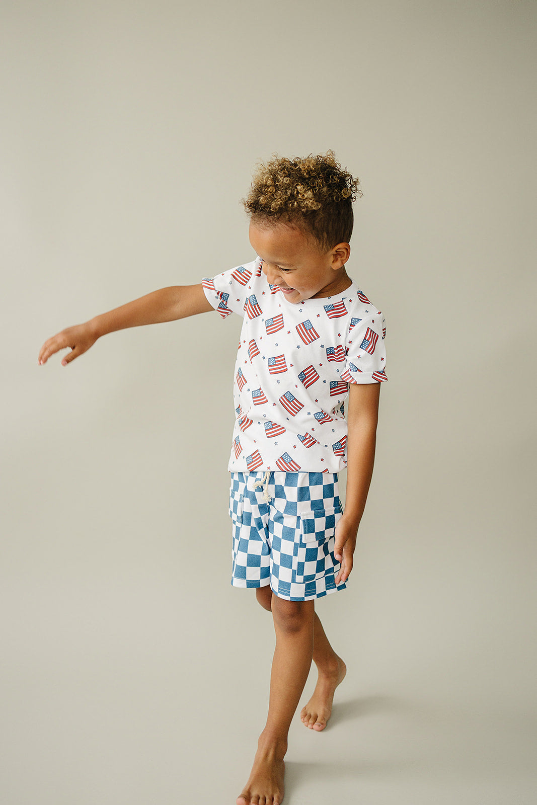 Cargo Shorts Set | Patriotic Vibes