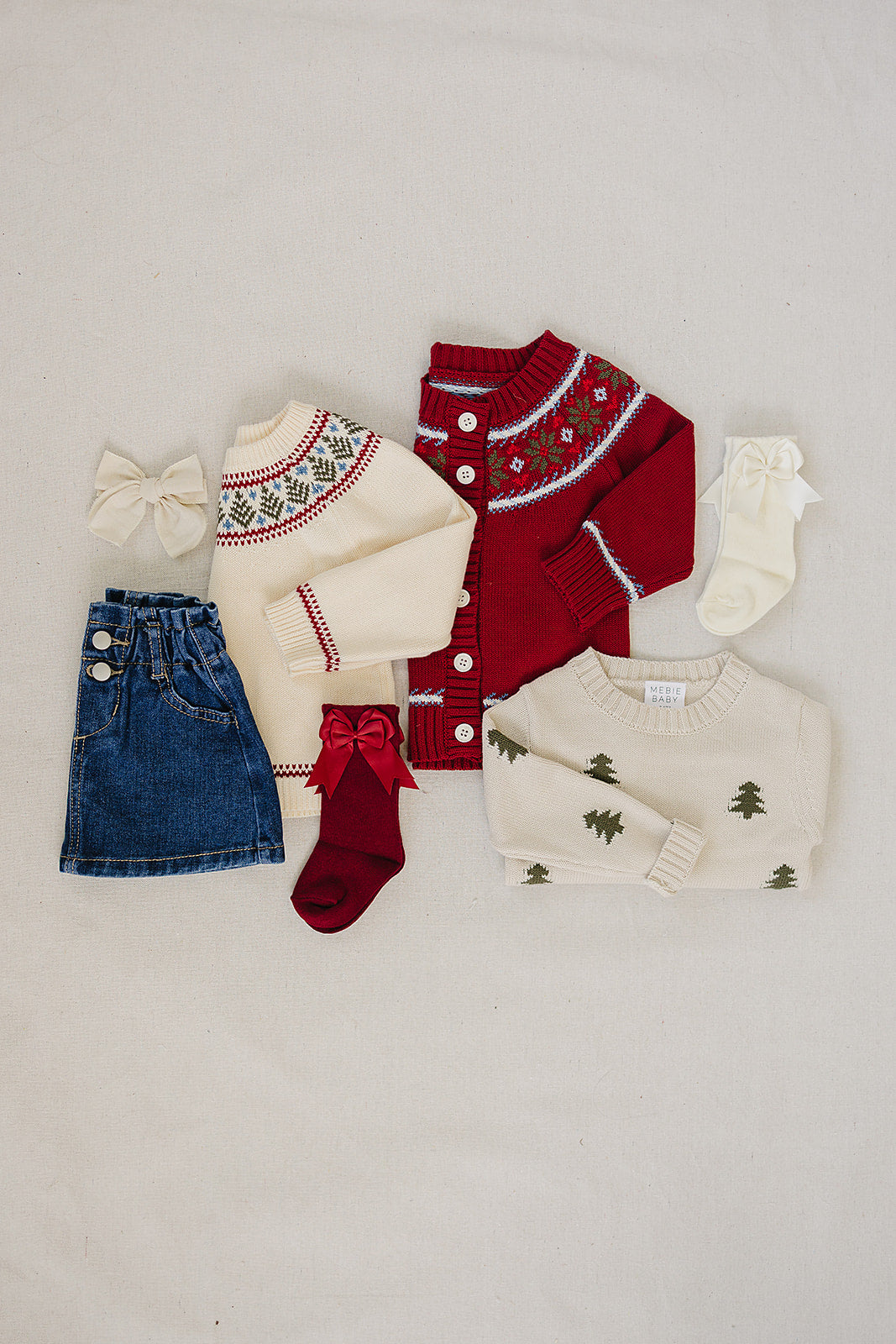 Red Fair Isle Cardigan