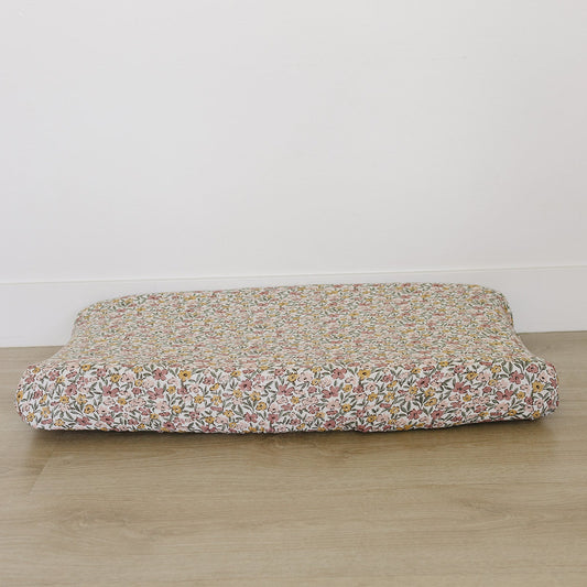 Sunny Petals Muslin Changing Pad Cover