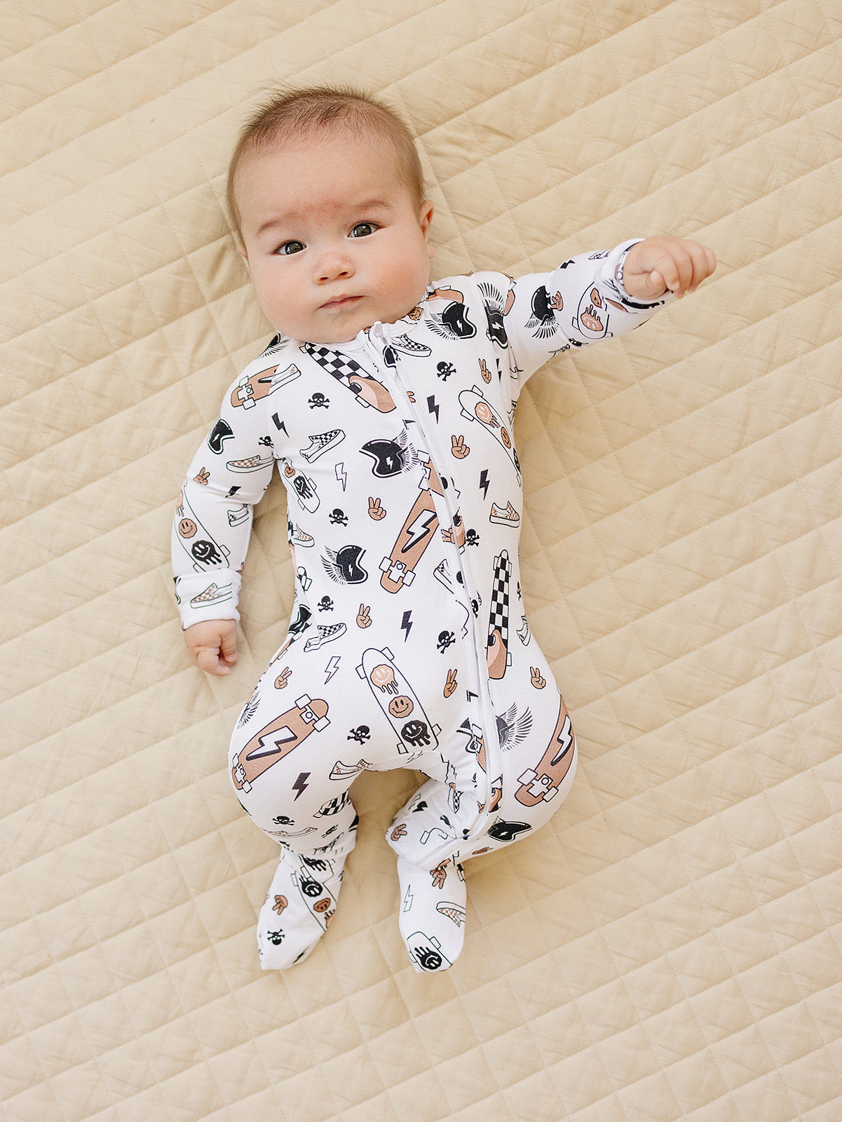 Bamboo Zip Romper | Sk8er