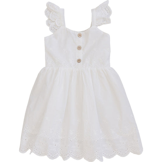 White Eyelet Dress