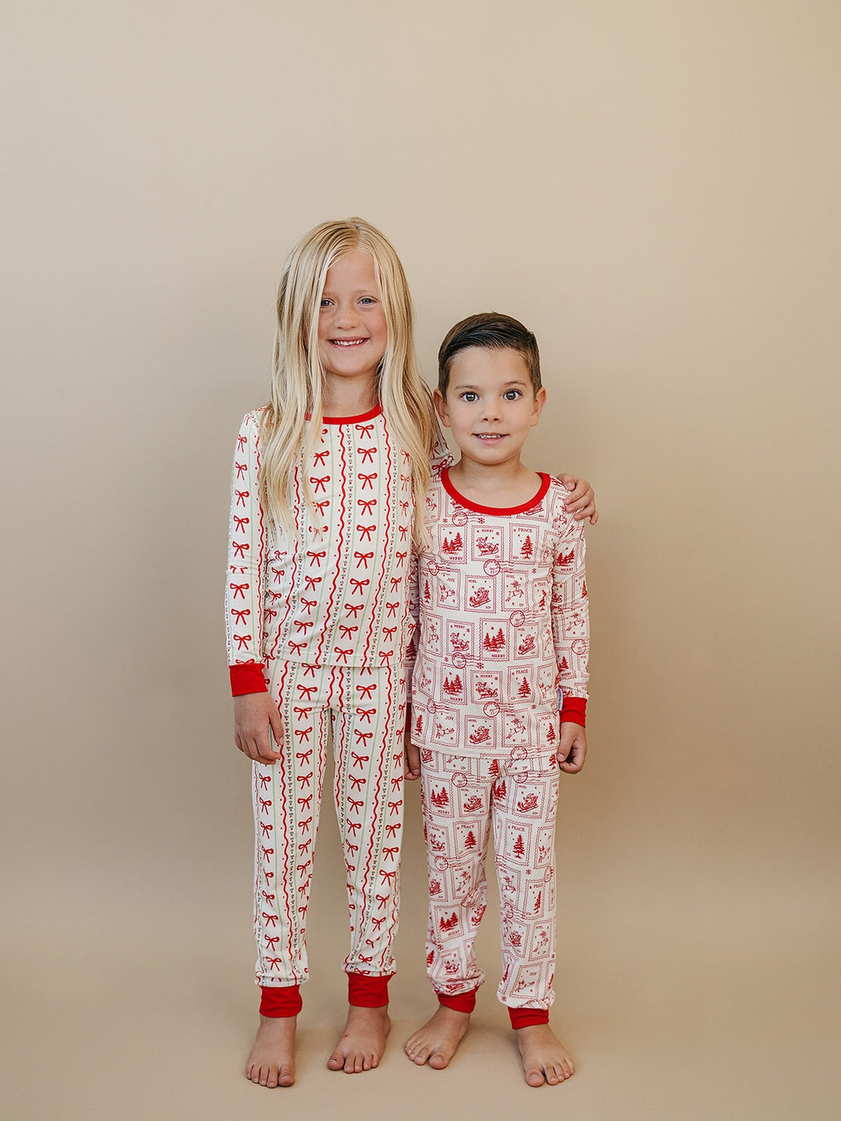 Bamboo Two Piece Set | Christmas Bows