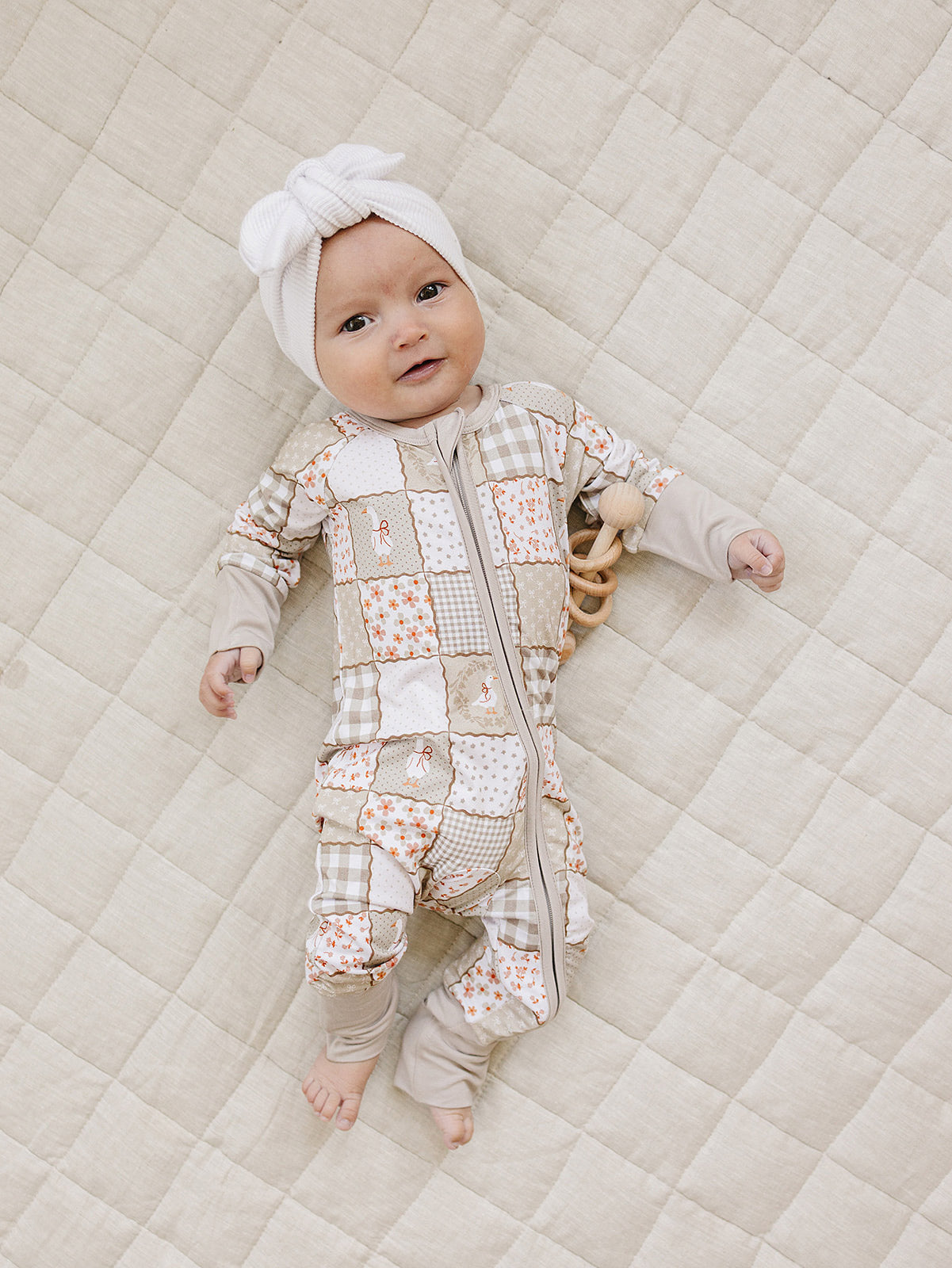 Bamboo Zip Romper | Cottage Goose