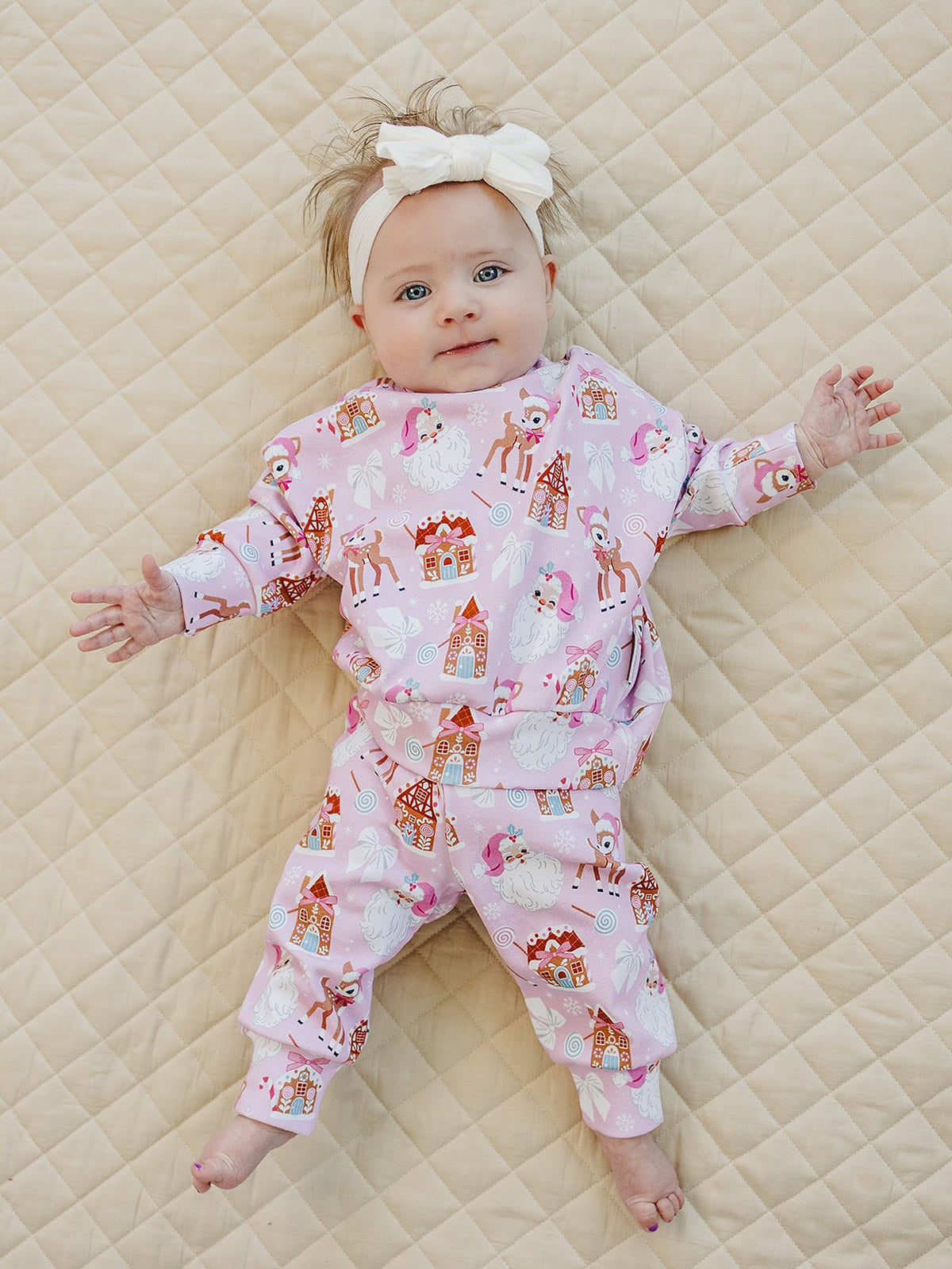 Jogger Set | Pink Christmas