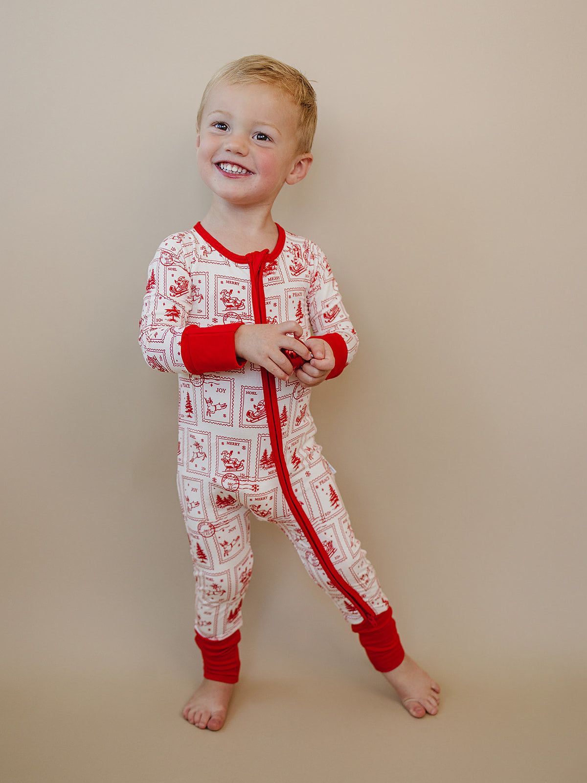 Bamboo Zip Romper | North Pole Stamps
