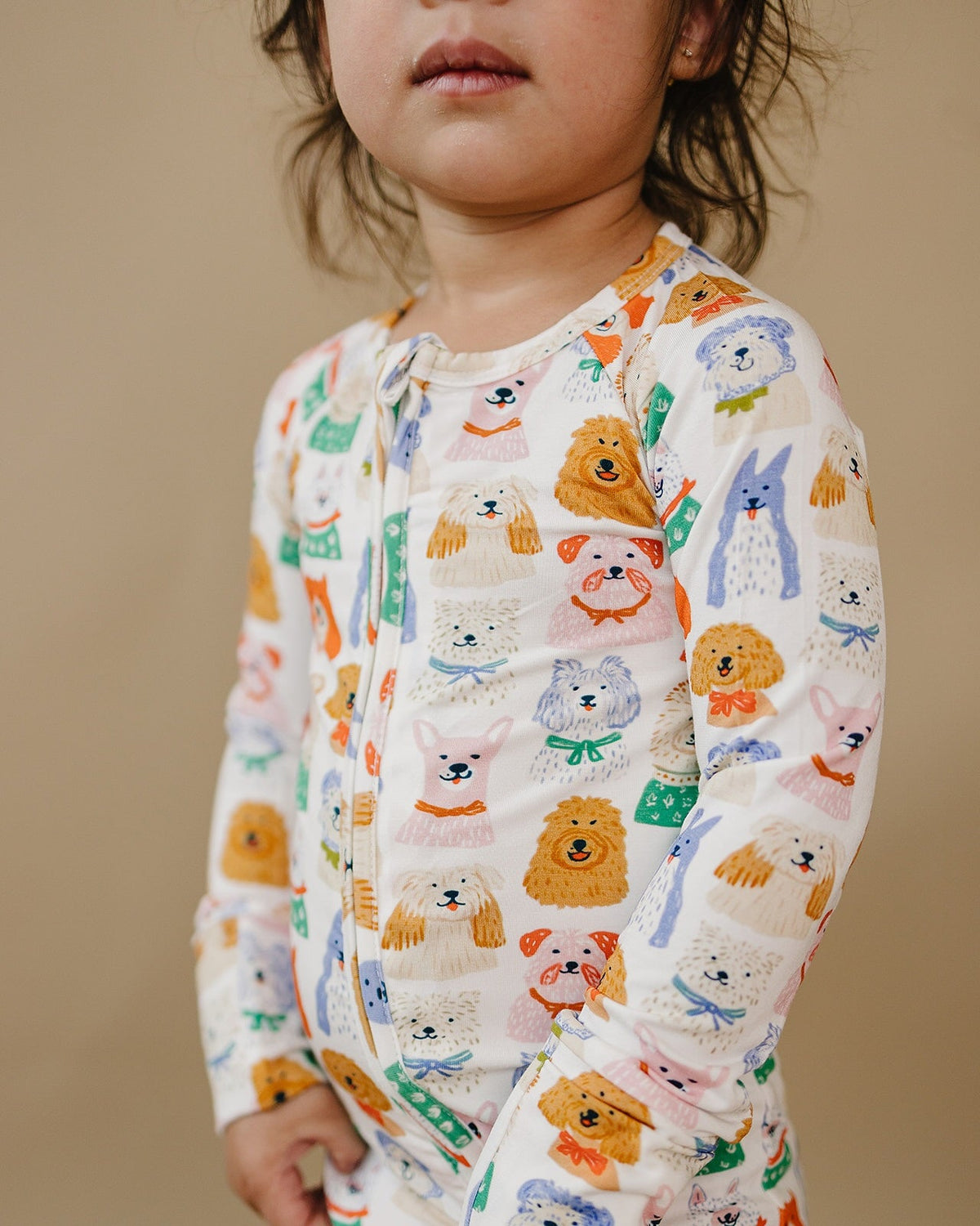 Bamboo Zip Romper | Puppy Club