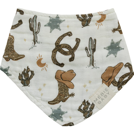 Outlaw Cowboy Classic Muslin Bib