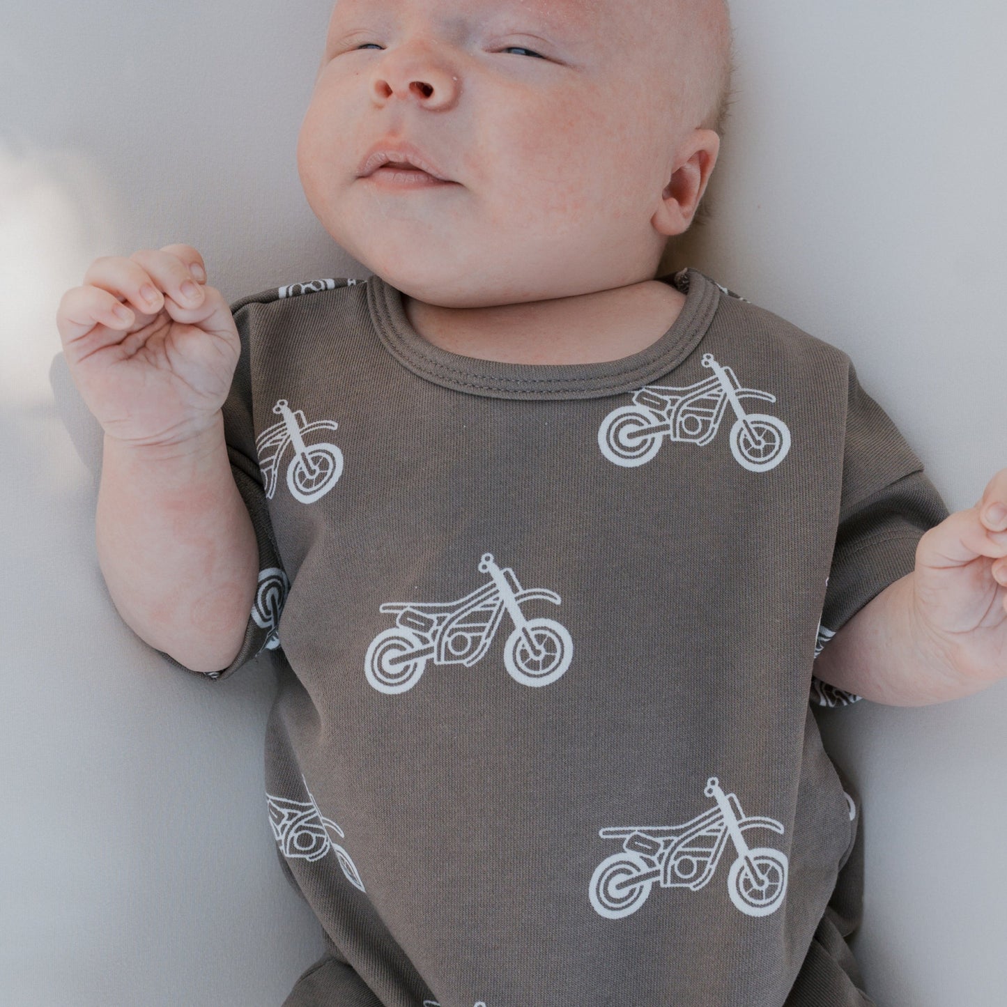 French Terry Romper | Dirt Bike