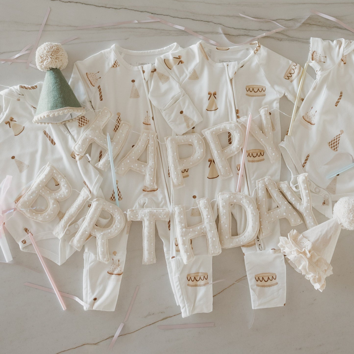 Bamboo Zip Pajamas | Birthday Boy