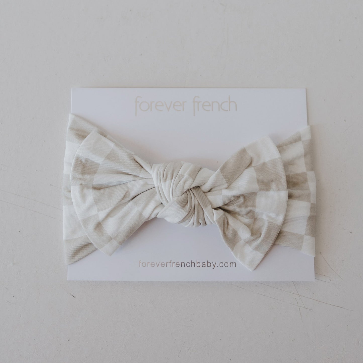 Bamboo Head Wrap | Checkerboard