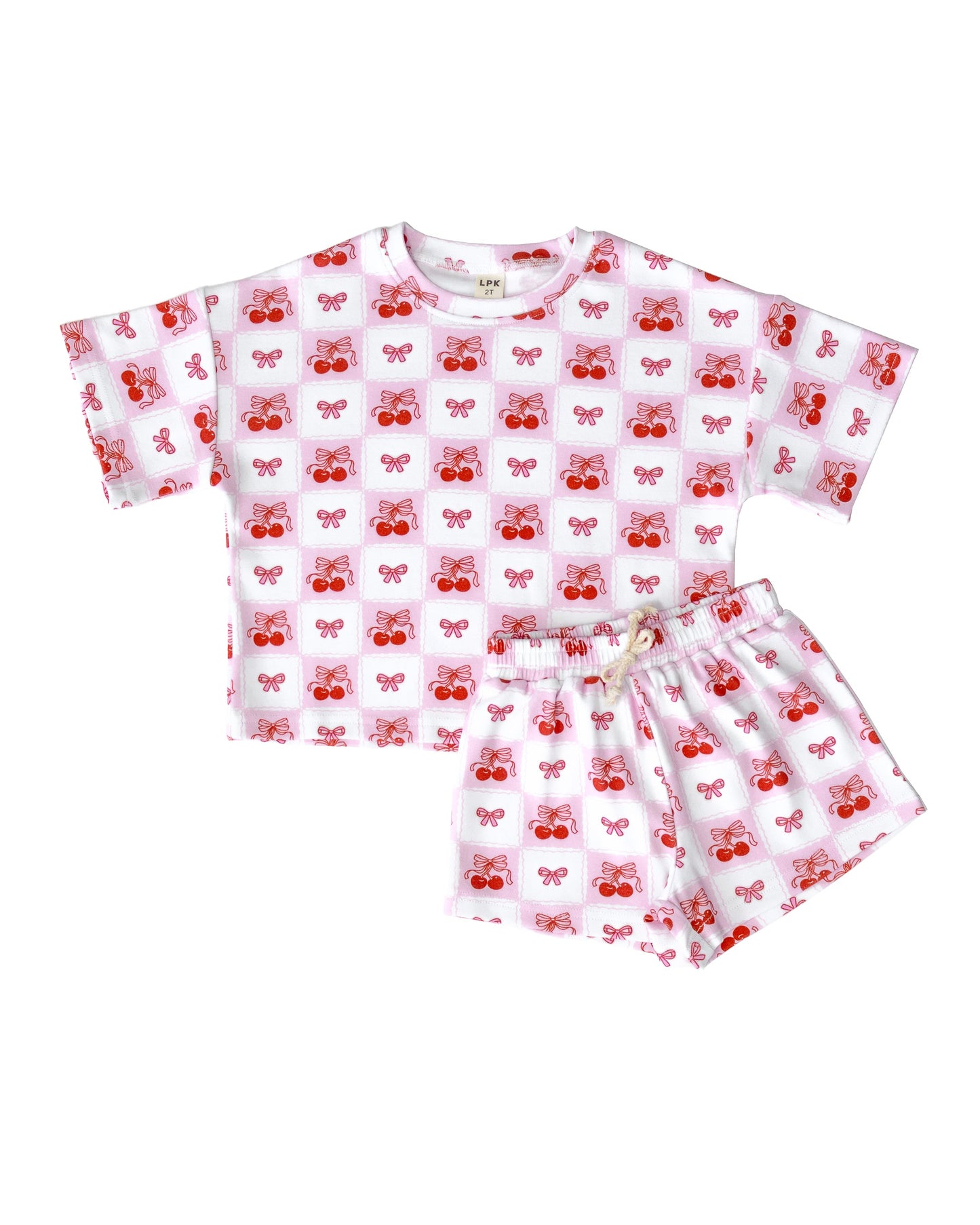 Shorts Set | Checkered Cherry