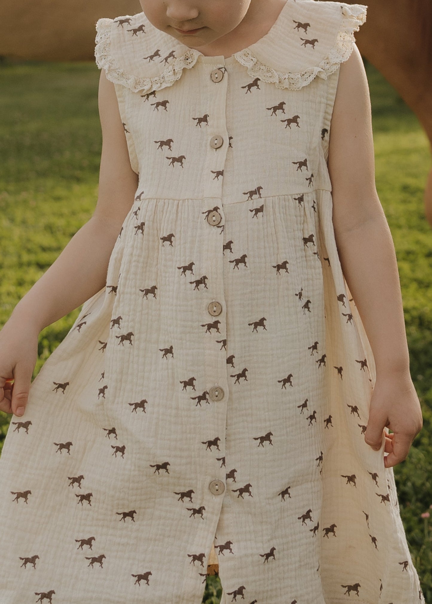 Child Muslin Dress | Wild Horses