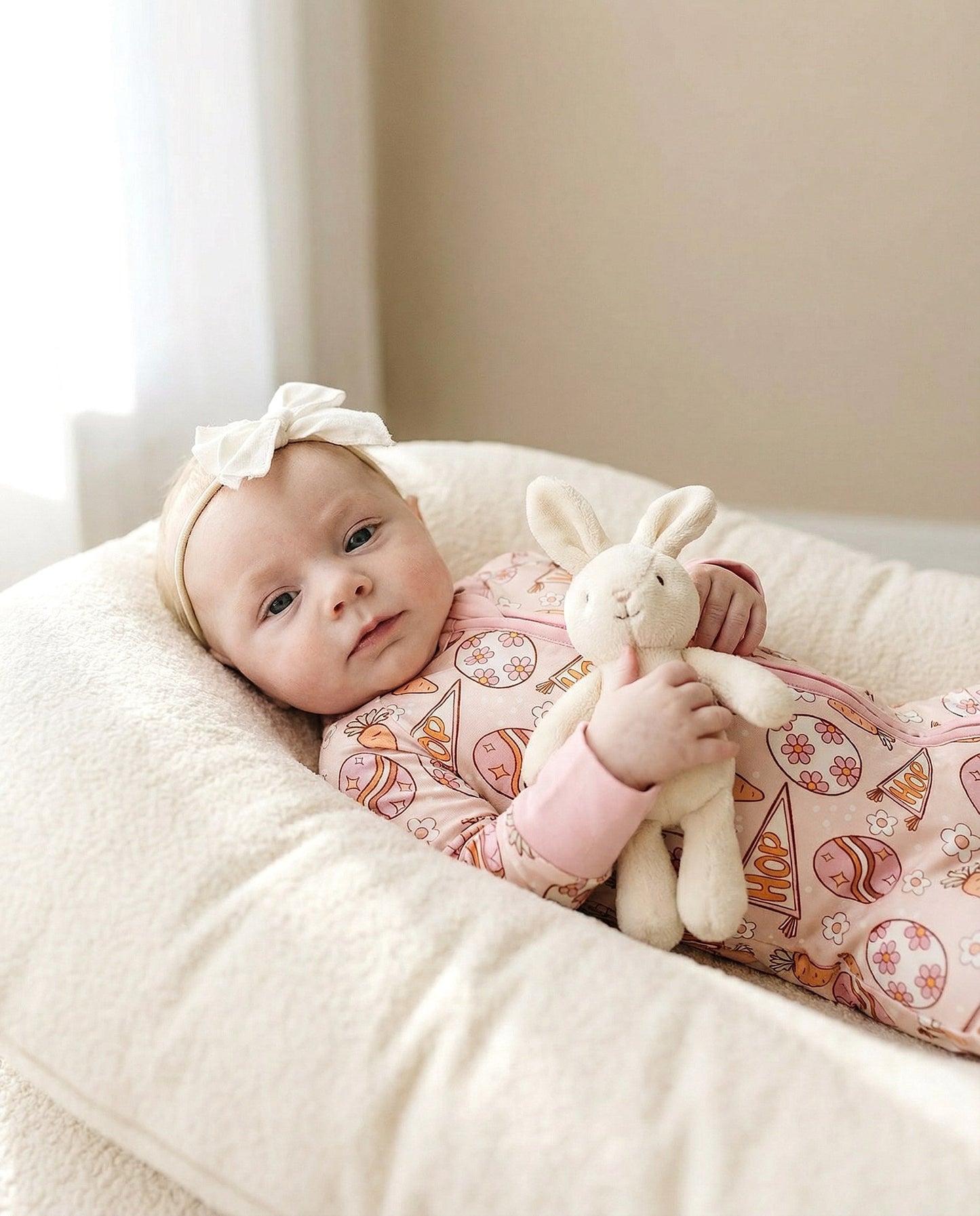 Bamboo Zip Romper | Easter Hop