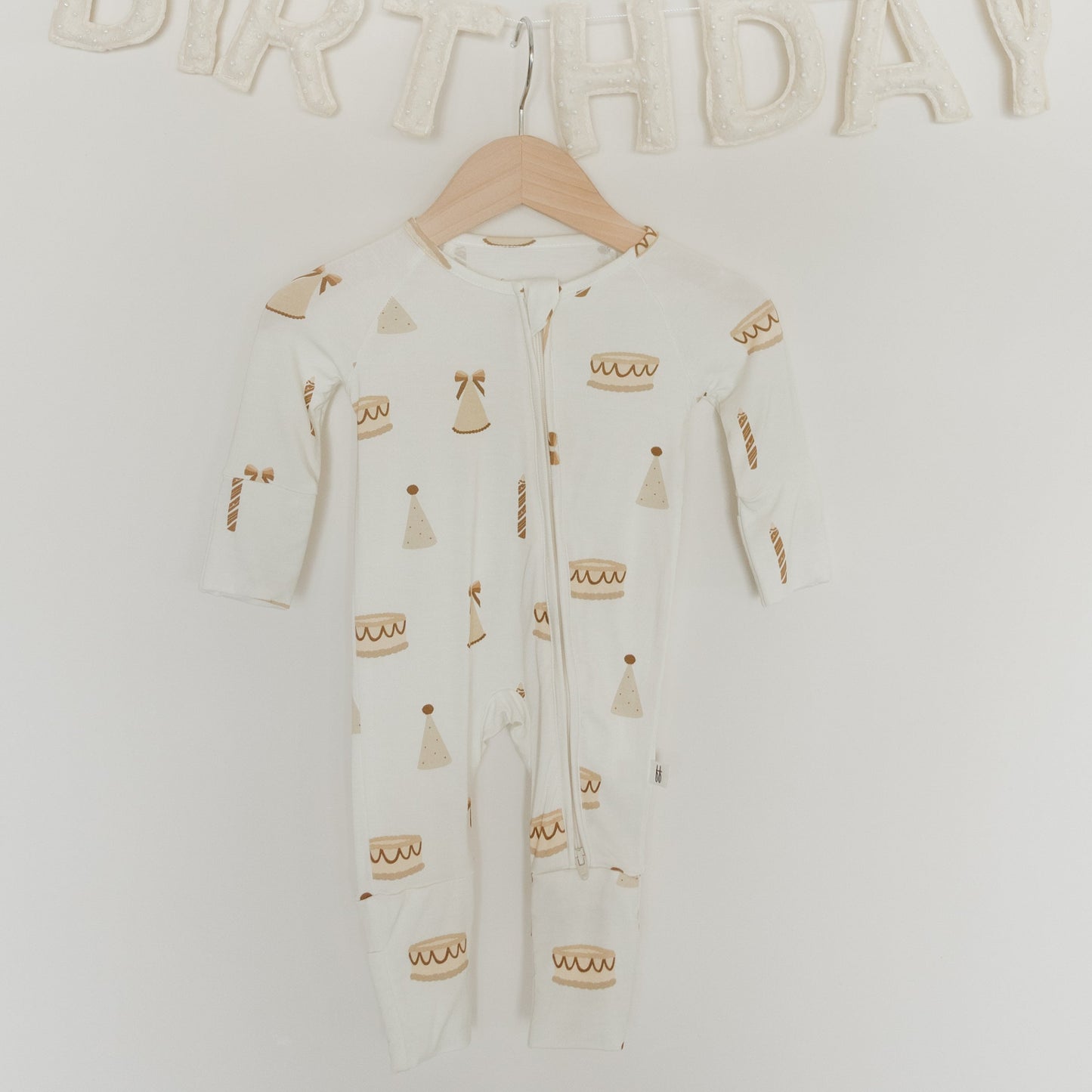 Bamboo Zip Pajamas | Birthday Girl