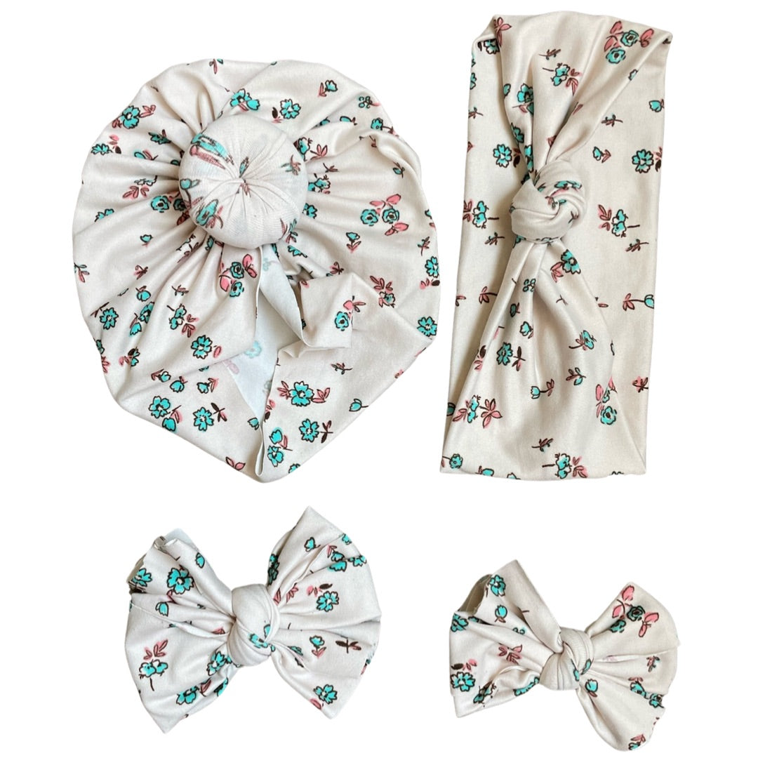 Mint 2 Be ~ Cream w/ Mint Floral