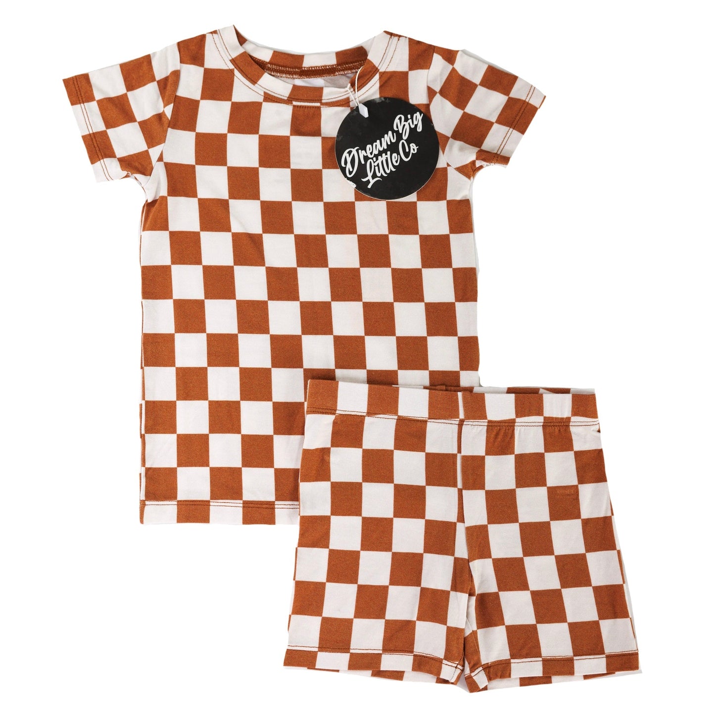COPPER CHECKERS DREAM SHORT SET