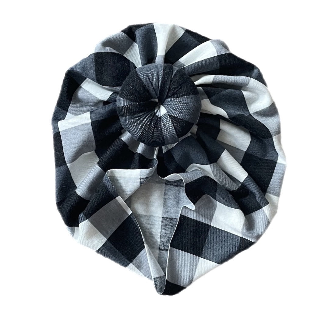 Margo ~ Black & White Buffalo Plaid