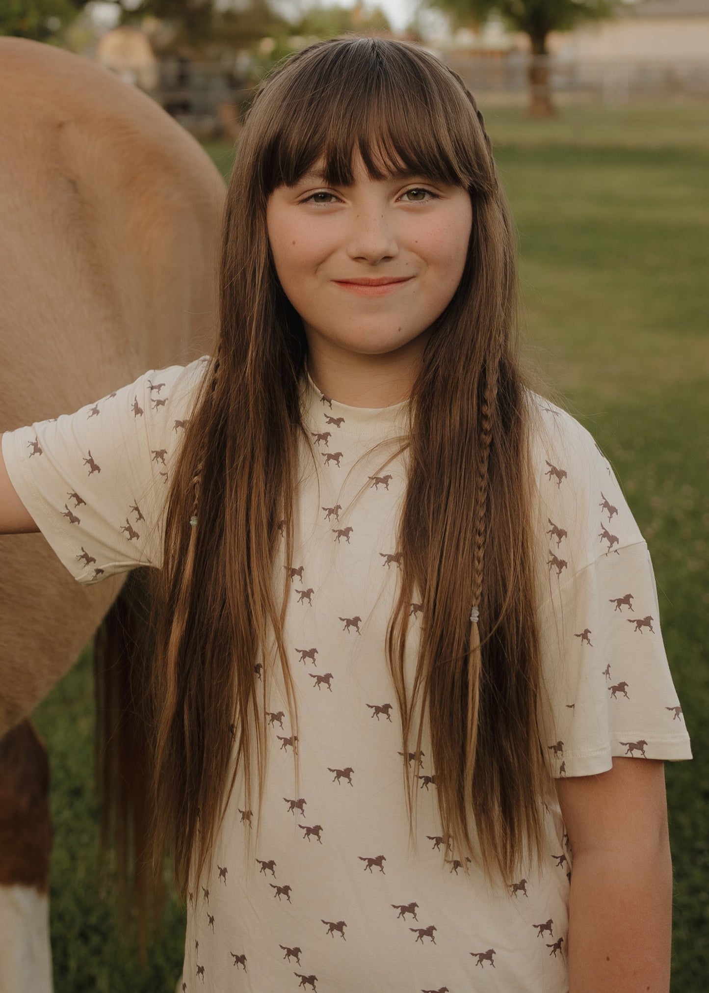 Girl's Bamboo Short Set | Wild Horses