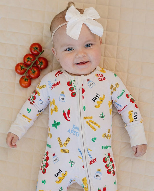 Bamboo Zip Romper | Pasta Club