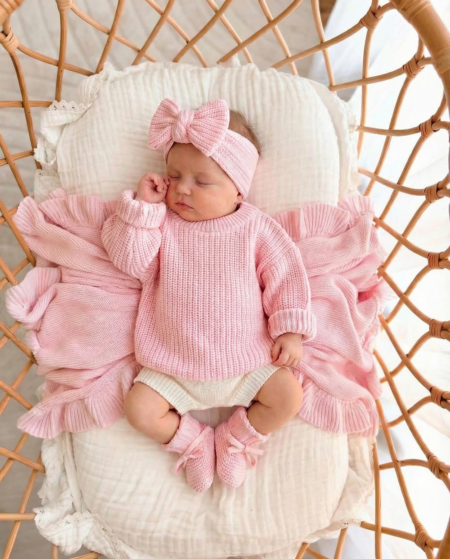 Chunky Knit Sweater | Pink