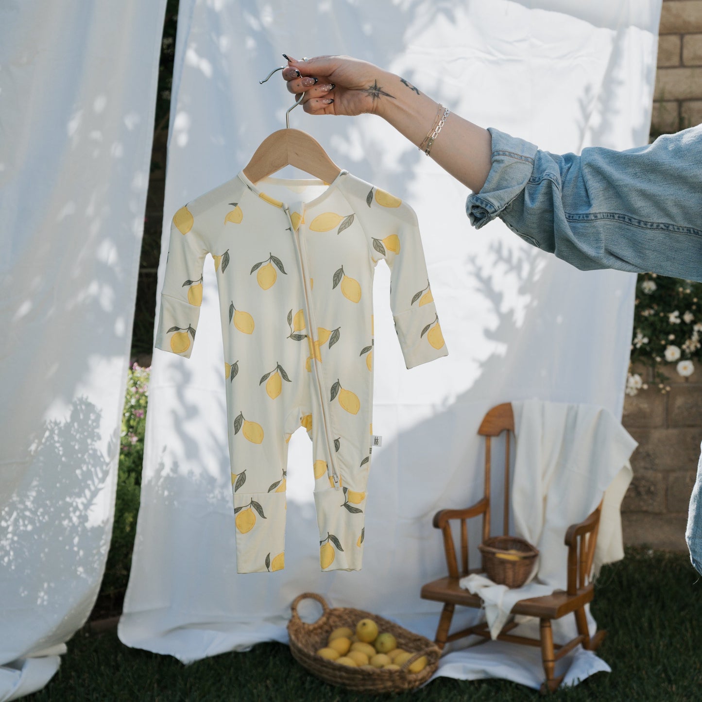 Bamboo Zip Pajamas | Lemon