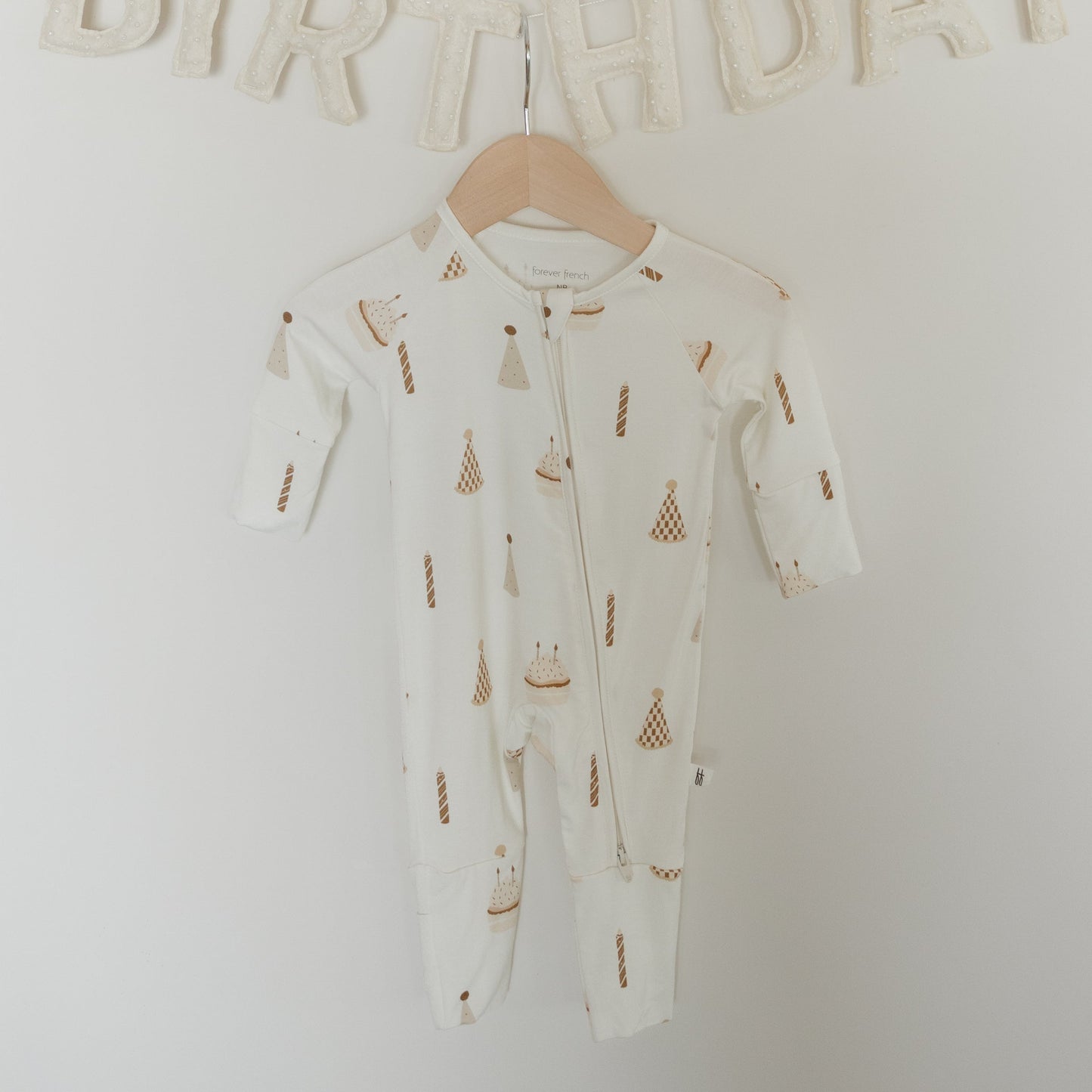 Bamboo Zip Pajamas | Birthday Boy