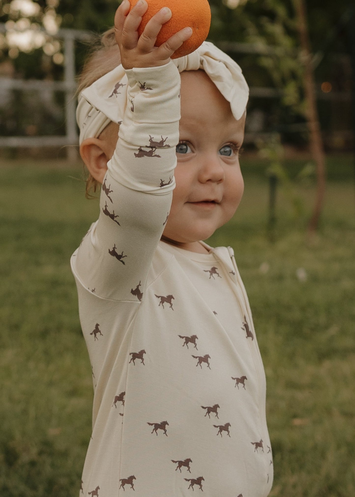 Bamboo Zip Pajamas | Wild Horses